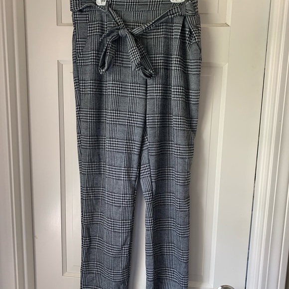 Love Tree Pants - Black and White Checkered Pants